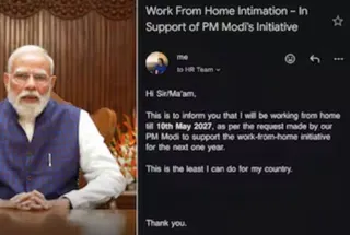 PM Modi Work From Home