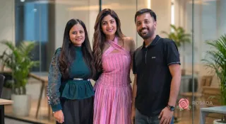 Rosada Founders Shalu and Bhupesh Agarwal with Shilpa Shetty