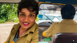 Woman auto-rickshaw driver