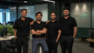 Mitigata Founders Mohit Anand, Sarthak Dubey, Mayank Morya, and Akshit Kaushik