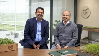 Unnati Agri Founders Amit Sinha and the late Ashok Prasad