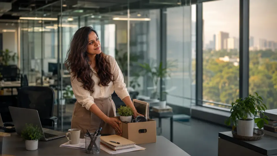 Employee Resigning from Her Office