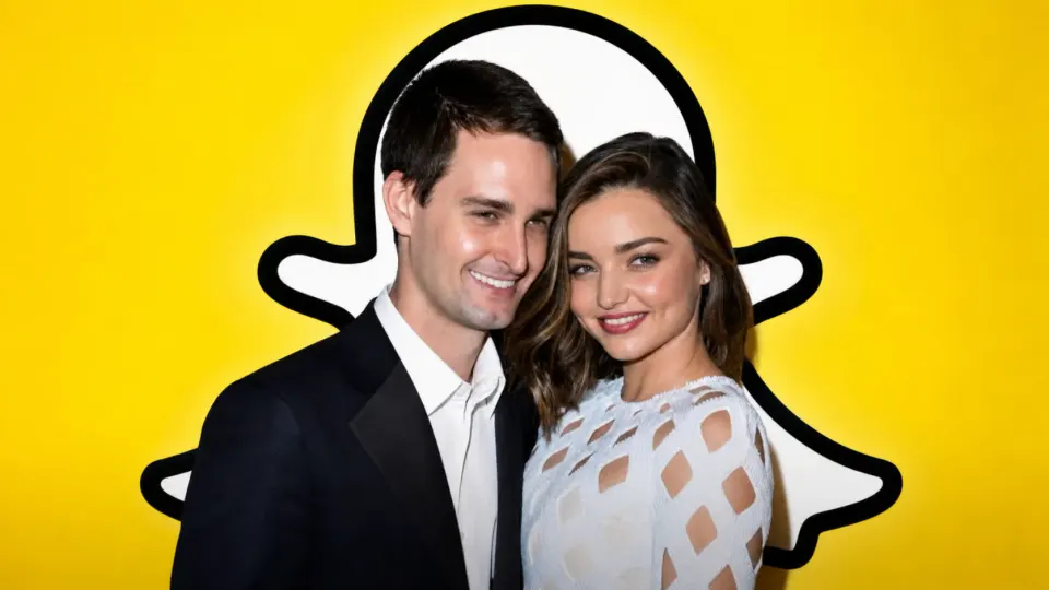 Evan Spiegel and Miranda Kerr