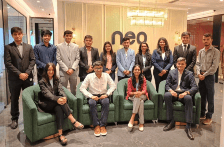 Neo Group founder Nitin Jain with team