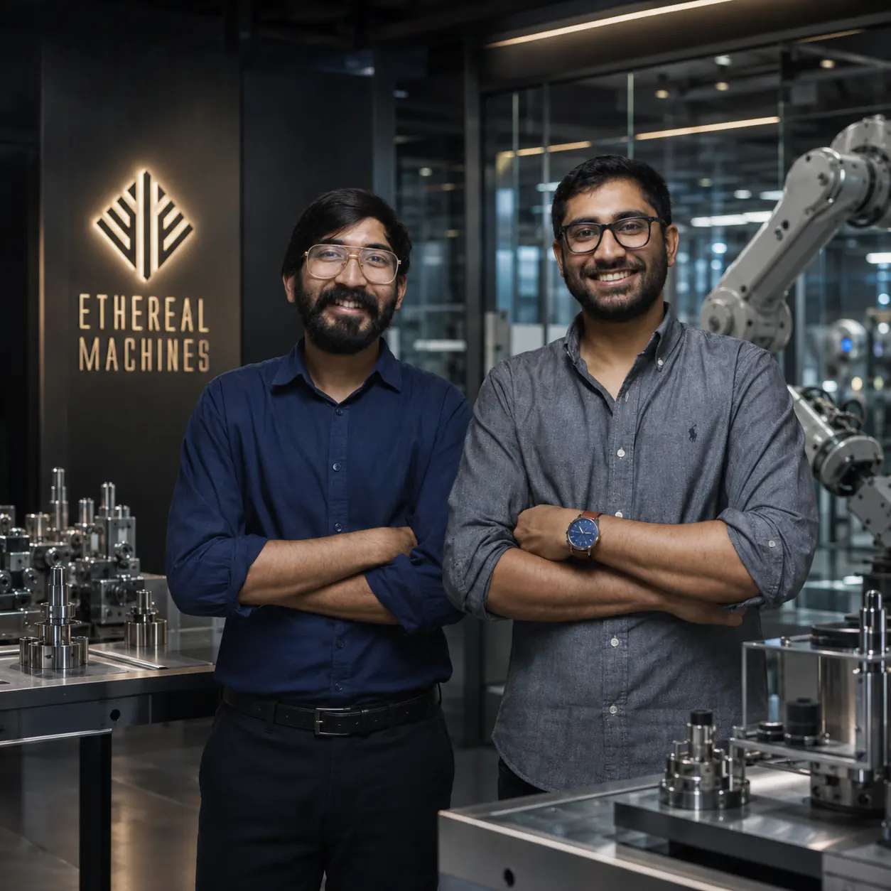 Ethereal Machines Founders Kaushik Mudda and Navin Jain.