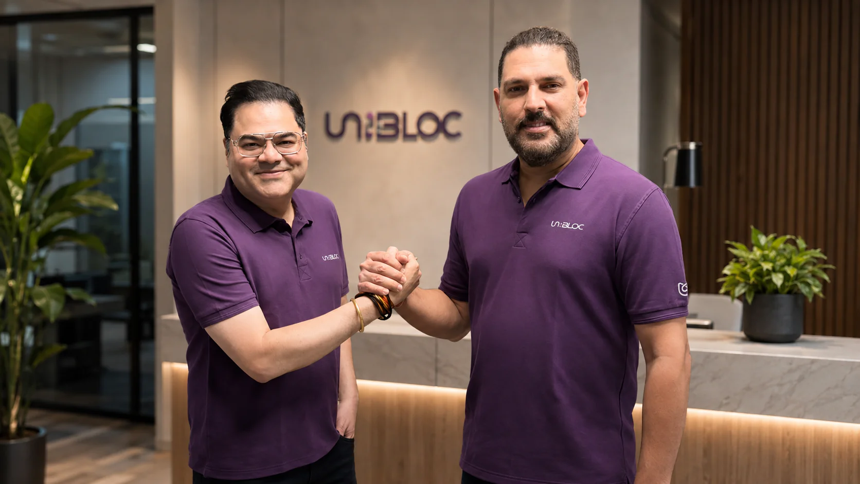 UN:BLOC Founder with Yuvraj Singh